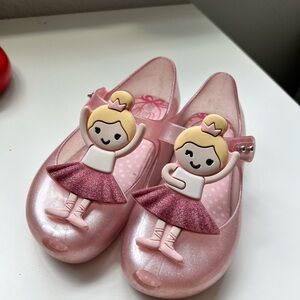 Mini Melissa Sparkling Pink Shoes
